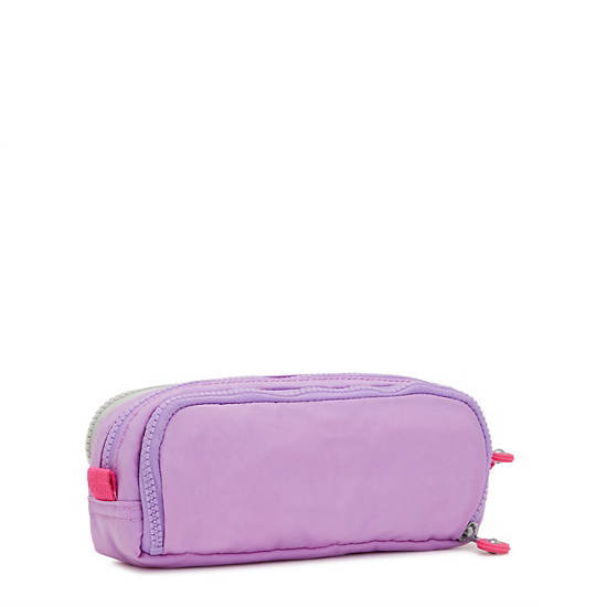 Kipling Gitroy Pencil Case Bags Purple Candy Block | AU 1621GS